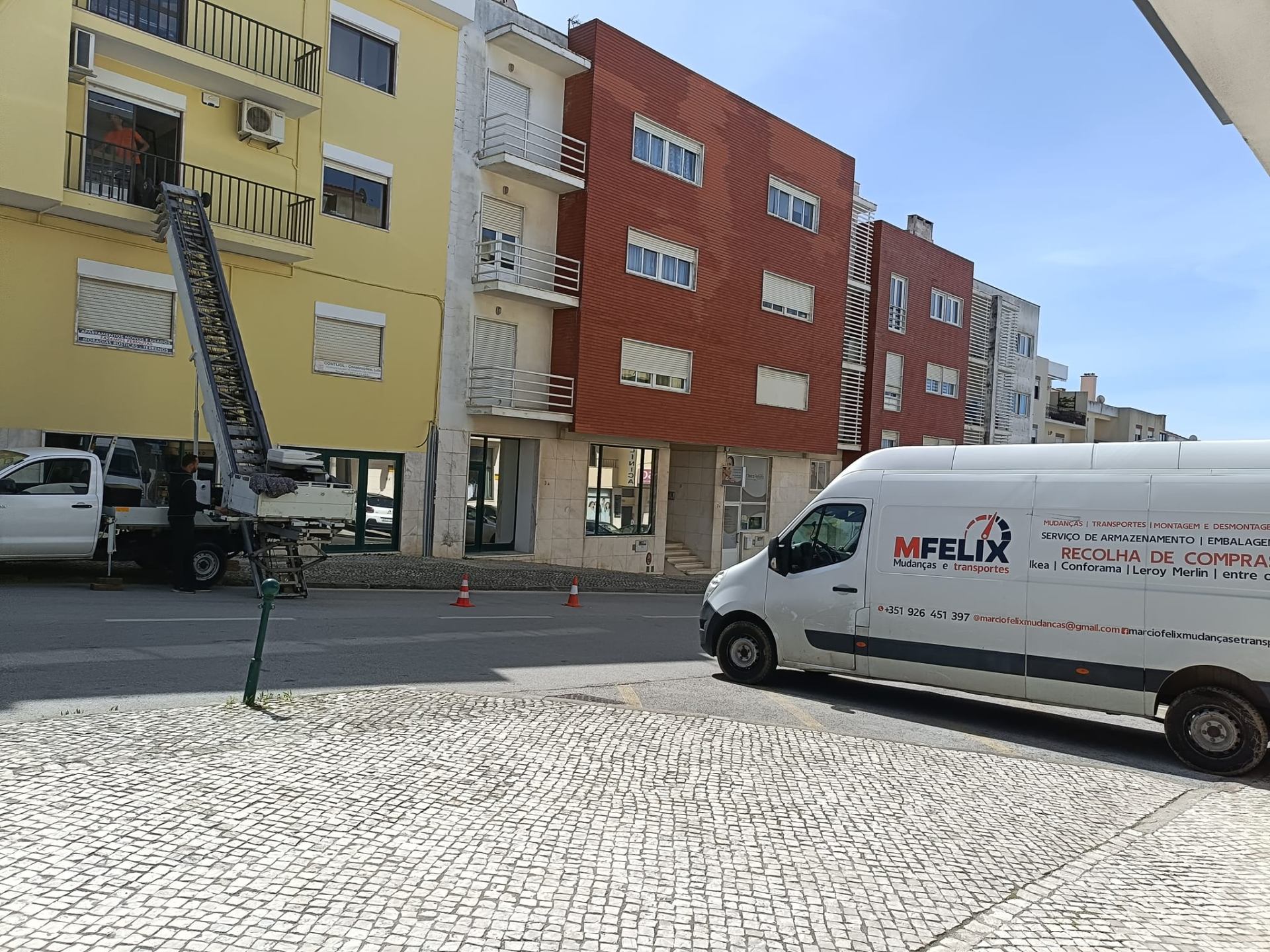 Mudança com elevador
