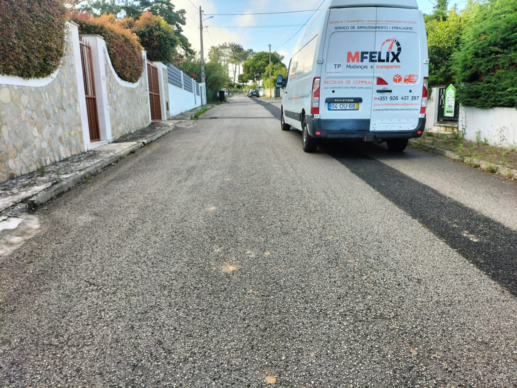 Carrinha em serviço
